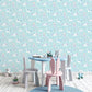 Just 4 Kids 2 Fairytale Wallpaper - Aqua / Lilac - Galerie - G56524 - Premier Wallcovering