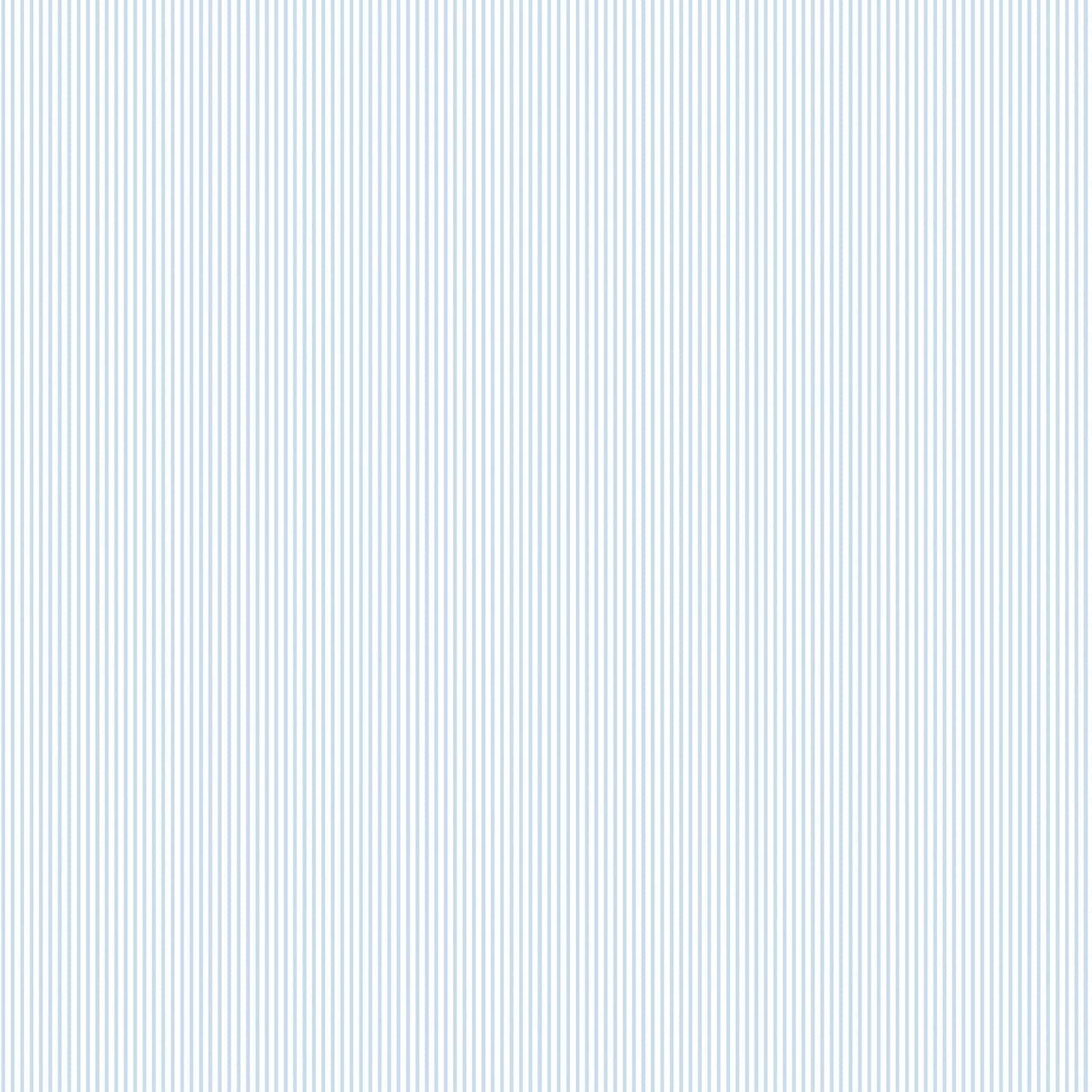Just 4 Kids 2 Fine Stripe Wallpaper - Blue / White - Galerie - G56514 - Premier Wallcovering