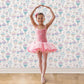 Just 4 Kids 2 Hot Air Balloons Wallpaper - Lilac / Aqua - Galerie - G56543 - Premier Wallcovering