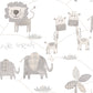 Just 4 Kids 2 Jungle Friends Wallpaper - Grey / Taupe - Galerie - G56505 - Premier Wallcovering