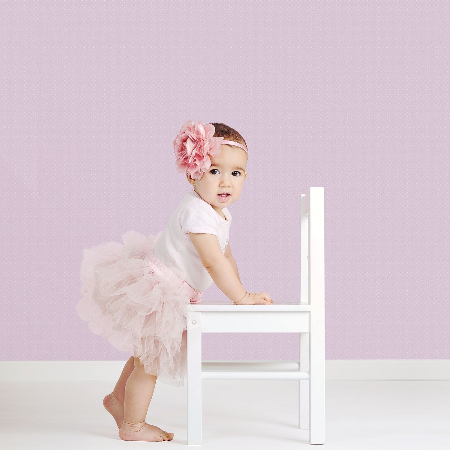 Just 4 Kids 2 Polka Dot Wallpaper - Lilac - Galerie - G56052 - Premier Wallcovering