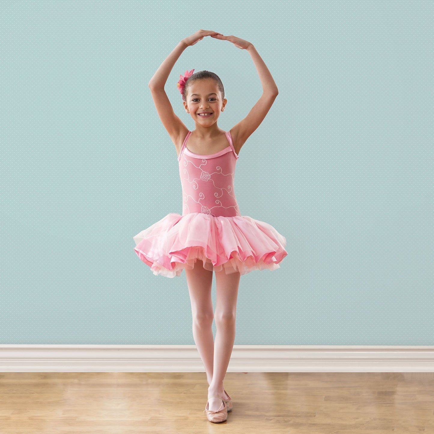 Just 4 Kids 2 Polka Dot Wallpaper - Aqua - Galerie - G56508 - Premier Wallcovering