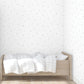 Just 4 Kids 2 Spots Wallpaper - Grey / White - Galerie - G56521 - Premier Wallcovering