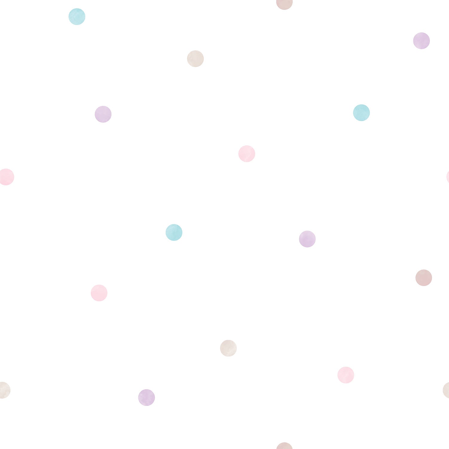 Just 4 Kids 2 Spots Wallpaper - Lilac / White - Galerie - G56522 - Premier Wallcovering