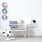 Just 4 Kids 2 Stars Wallpaper - Blue / White - Galerie - G56550 - Premier Wallcovering
