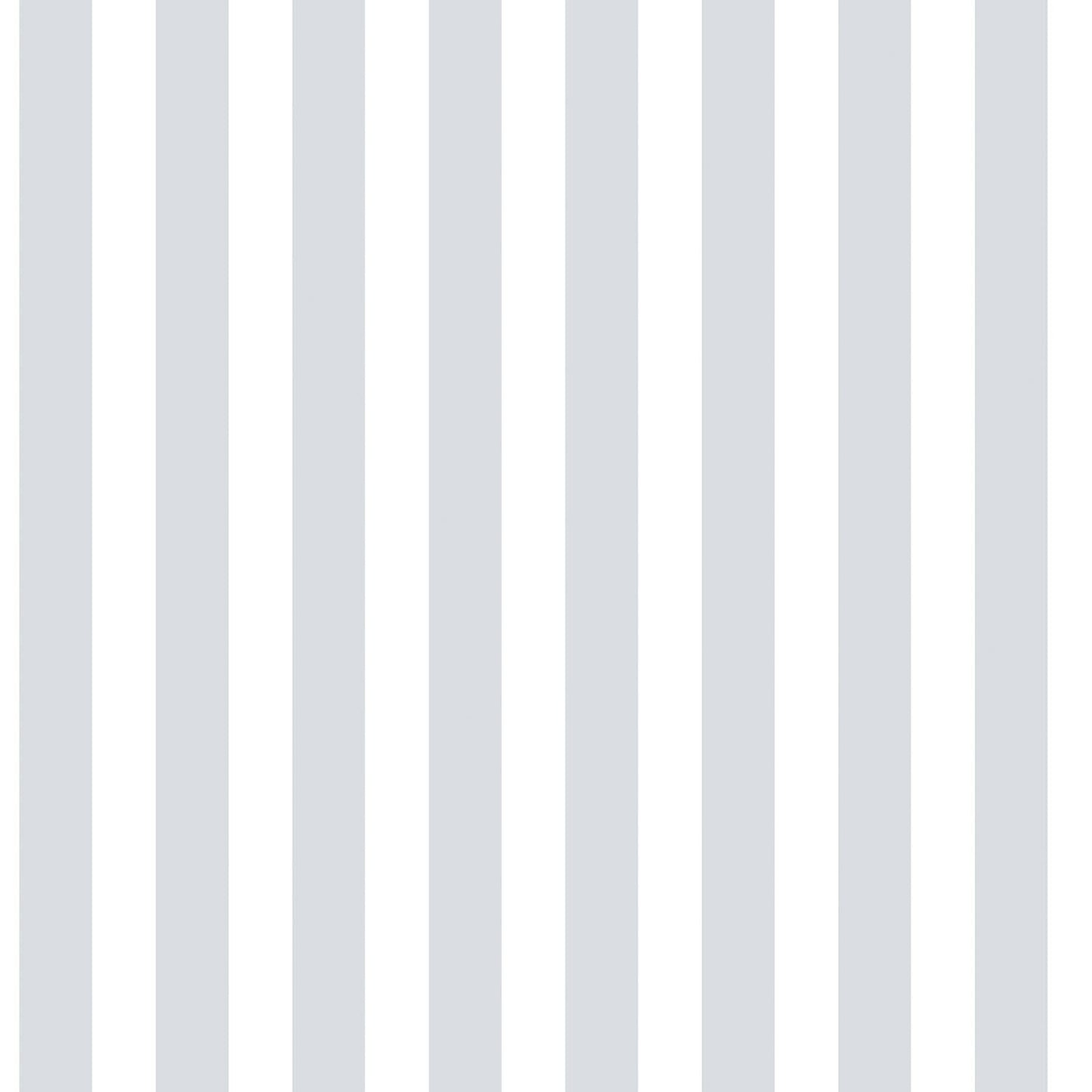 Just 4 Kids 2 Stripe Wallpaper - Deep Grey / White - Galerie - G56517 - Premier Wallcovering