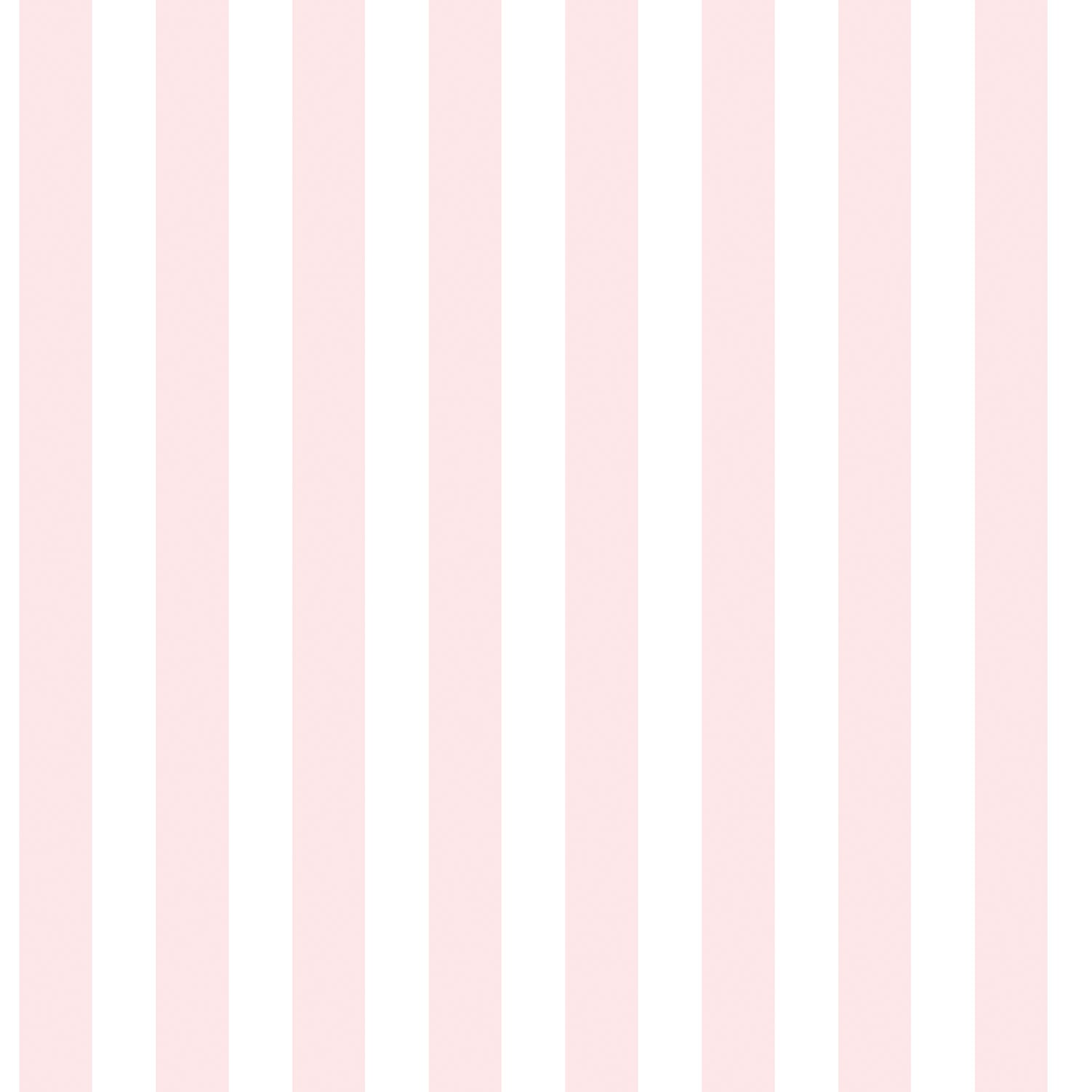 Just 4 Kids 2 Stripe Wallpaper - Pink / White - Galerie - G56518 - Premier Wallcovering