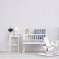 Just 4 Kids 2 Stripe Wallpaper - Light Grey / White - Galerie - G56519 - Premier Wallcovering