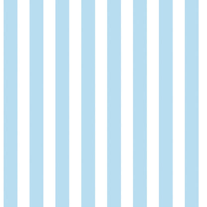 Just 4 Kids 2 Stripe Wallpaper - Blue / White - Galerie - G56025 - Premier Wallcovering