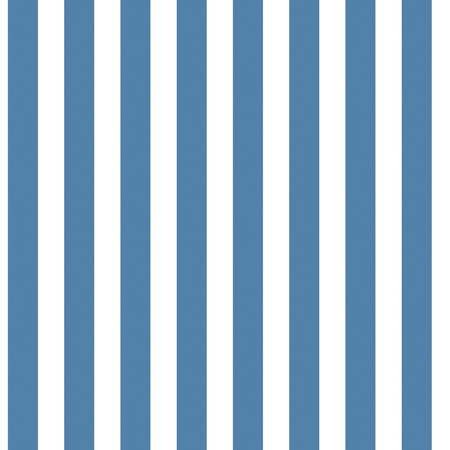 Just 4 Kids 2 Stripe Wallpaper - Teal / White - Galerie - G56516 - Premier Wallcovering