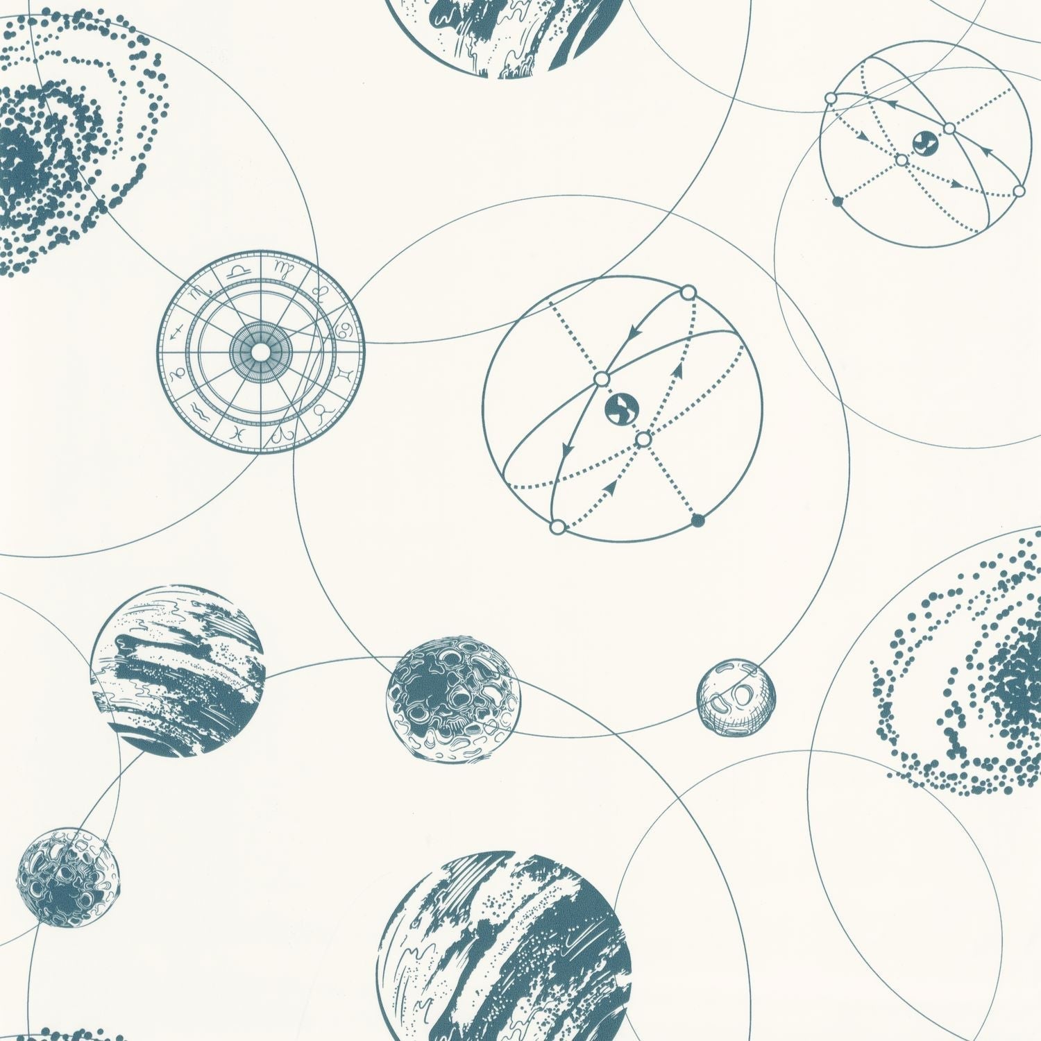 Just Fly Wallpaper - Bleu Canard - Caselio - 103256097