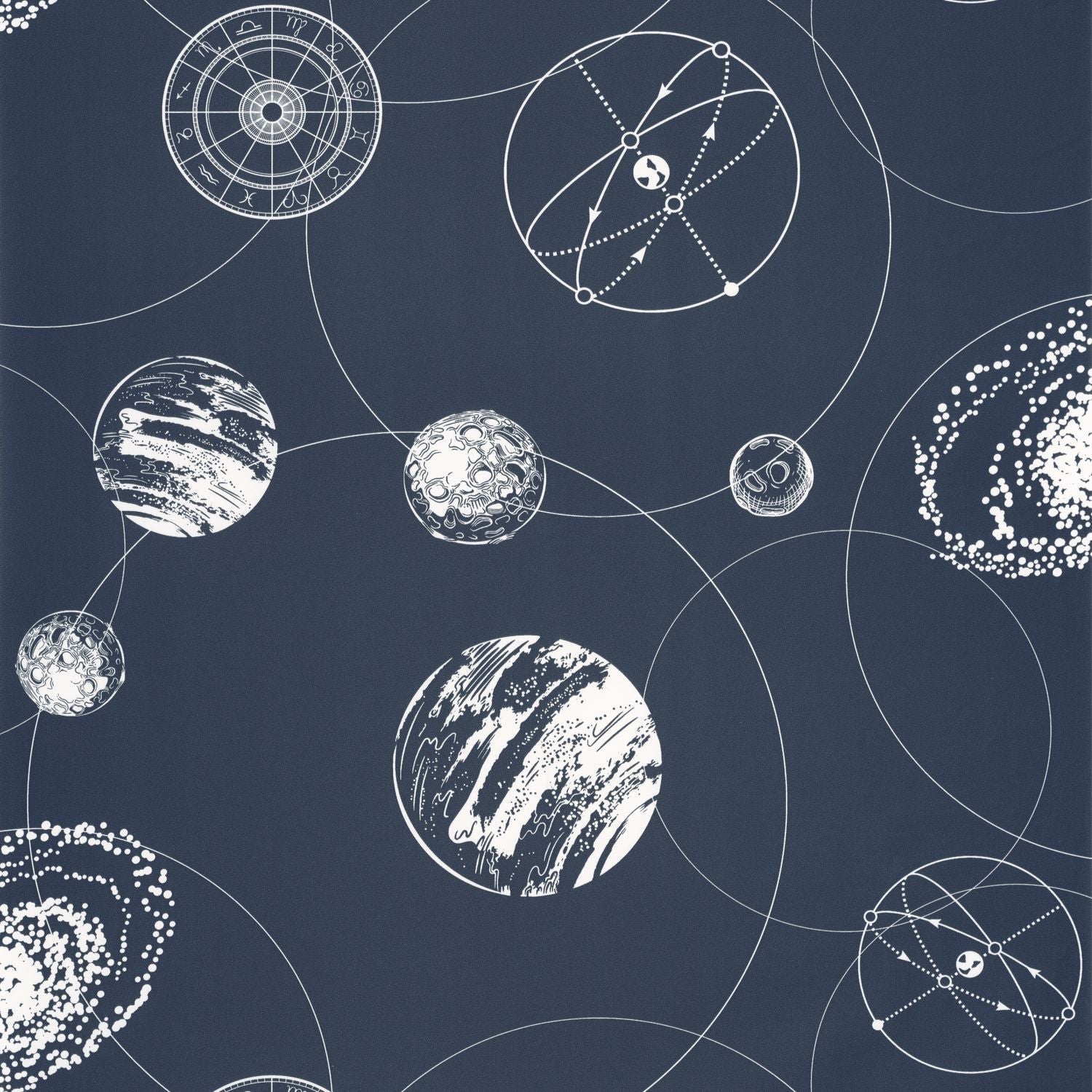 Just Fly Wallpaper - Bleu Nuit - Caselio - 103259124