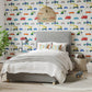 Just Keep Trucking Wallpaper - Tomato/Marine/Gecko - HLTF112643 - Harlequin - Premier Wallcovering
