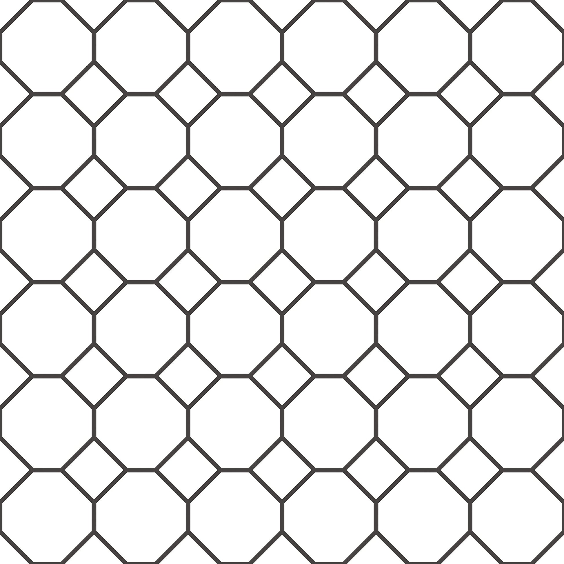 Just Kitchens Bee Hive Wallpaper - White / Black - Galerie - G45405 - Premier Wallcovering