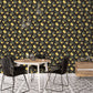 Just Kitchens Citron Botanical Wallpaper - Black / Yellow - Galerie - G45411 - Premier Wallcovering