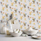 Just Kitchens Free Range Wallpaper - Blue / Yellow / Red - Galerie - G45416 - Premier Wallcovering