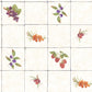 Just Kitchens Fruit Tile Wallpaper - Cream / Red / Purple / Orange - Galerie - G45418 - Premier Wallcovering