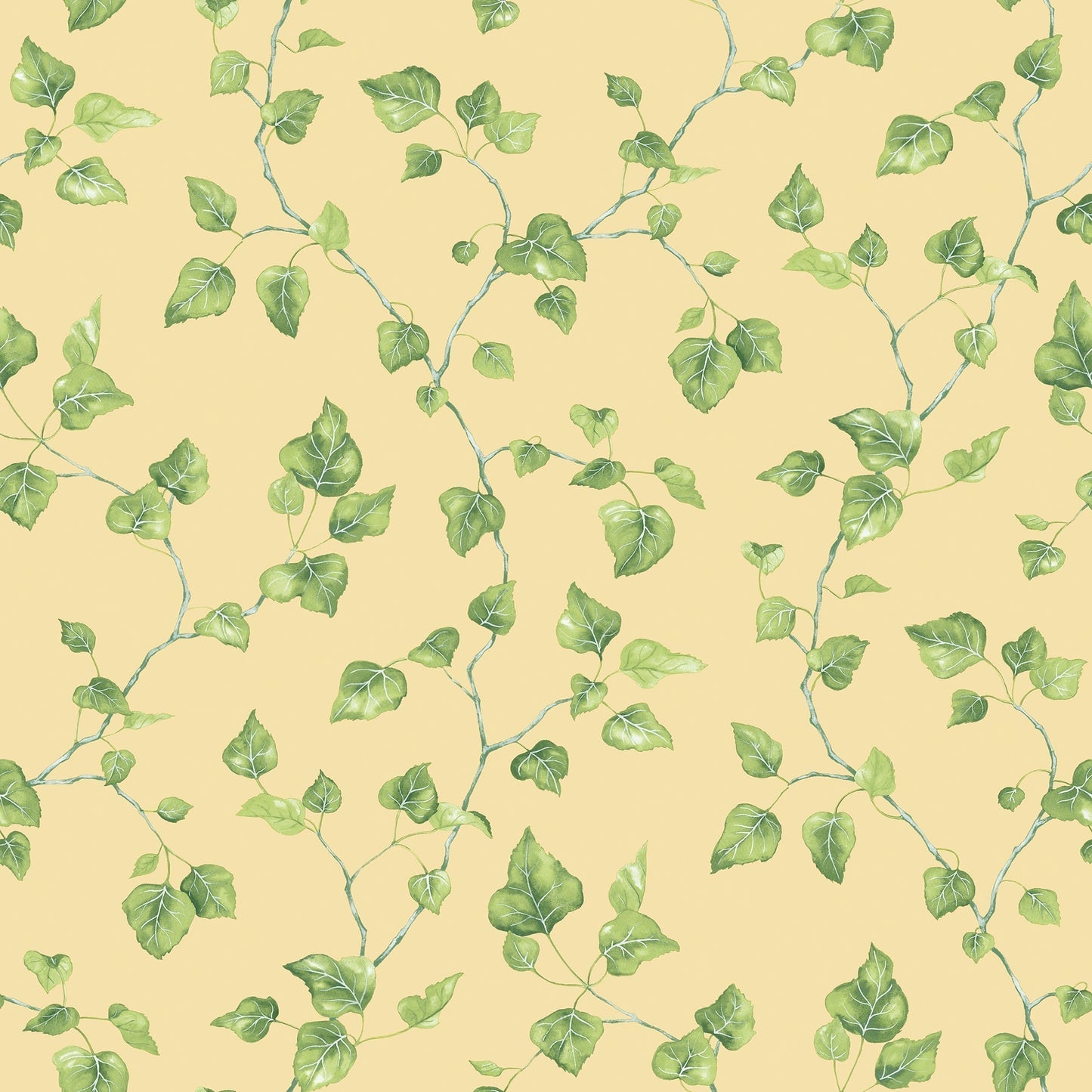 Just Kitchens Ivy Wallpaper - Yellow / Green - Galerie - G45430 - Premier Wallcovering