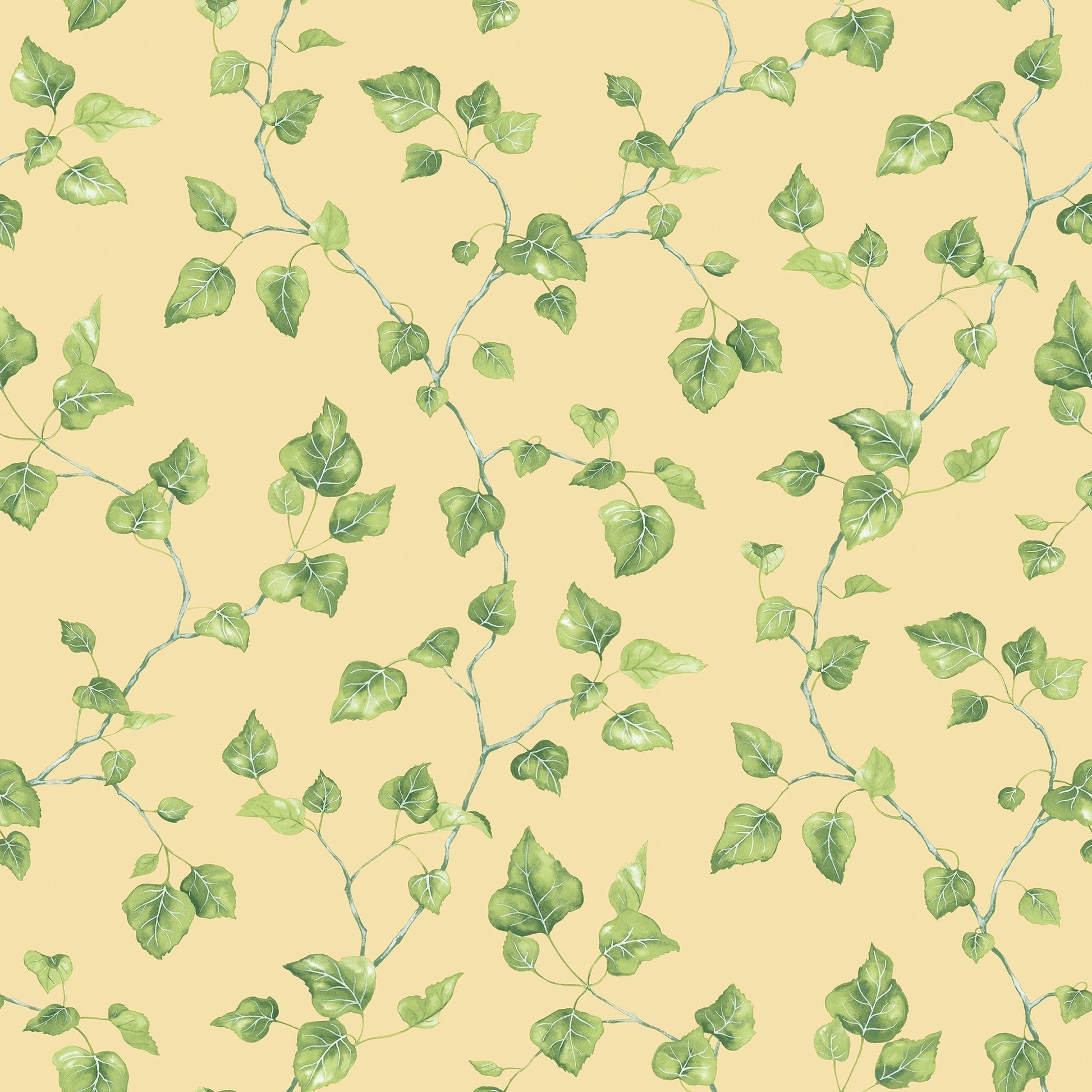 Just Kitchens Ivy Wallpaper - Yellow / Green - Galerie - G45430 - Premier Wallcovering