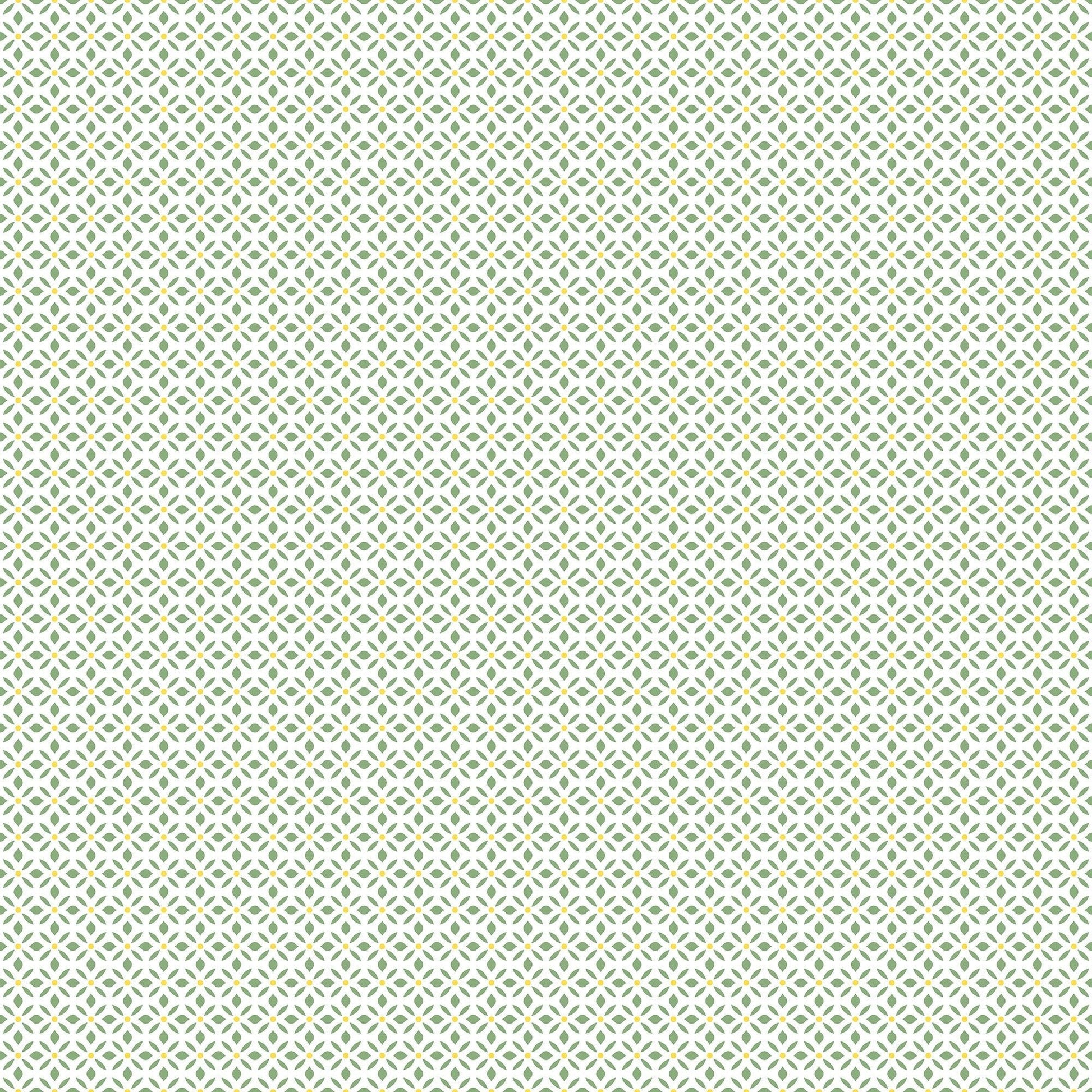 Just Kitchens Leaf Dot Spot Wallpaper - Green / Yellow - Galerie - G45434 - Premier Wallcovering