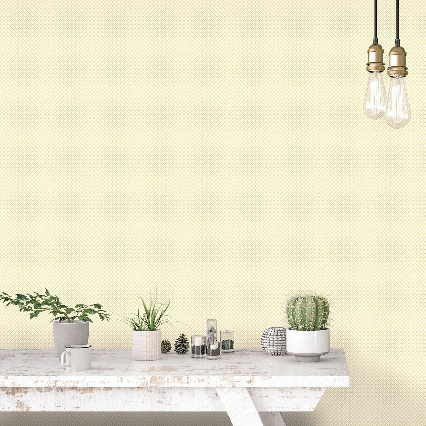 Just Kitchens Leaf Dot Spot Wallpaper - Yellow / Green - Galerie - G45432 - Premier Wallcovering