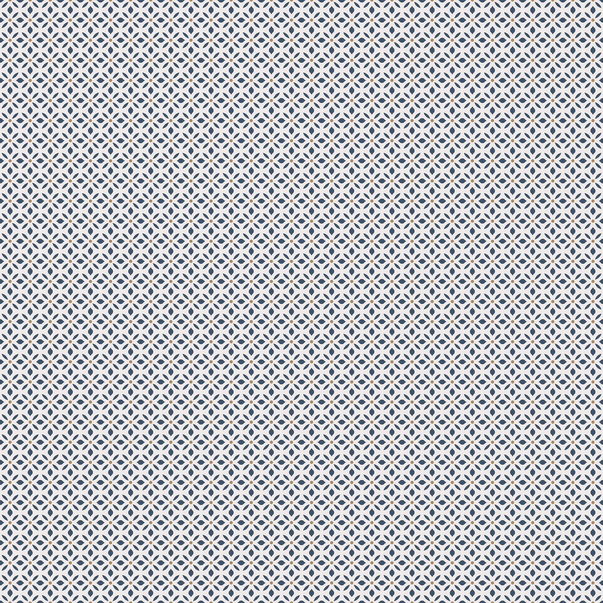 Just Kitchens Leaf Dot Spot Wallpaper - Navy / Gold - Galerie - G45433 - Premier Wallcovering