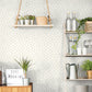 Just Kitchens Leaf Toss Wallpaper - Green / White - Galerie - G45437 - Premier Wallcovering