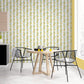 Just Kitchens Lemon Stripe Wallpaper - Yellow / White / Green - Galerie - G45441 - Premier Wallcovering