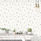 Just Kitchens Meadow Spot Wallpaper - Beige / Green / Lilac - Galerie - G45442 - Premier Wallcovering
