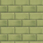 Just Kitchens Metro Tile Wallpaper - Green - Galerie - G45446 - Premier Wallcovering