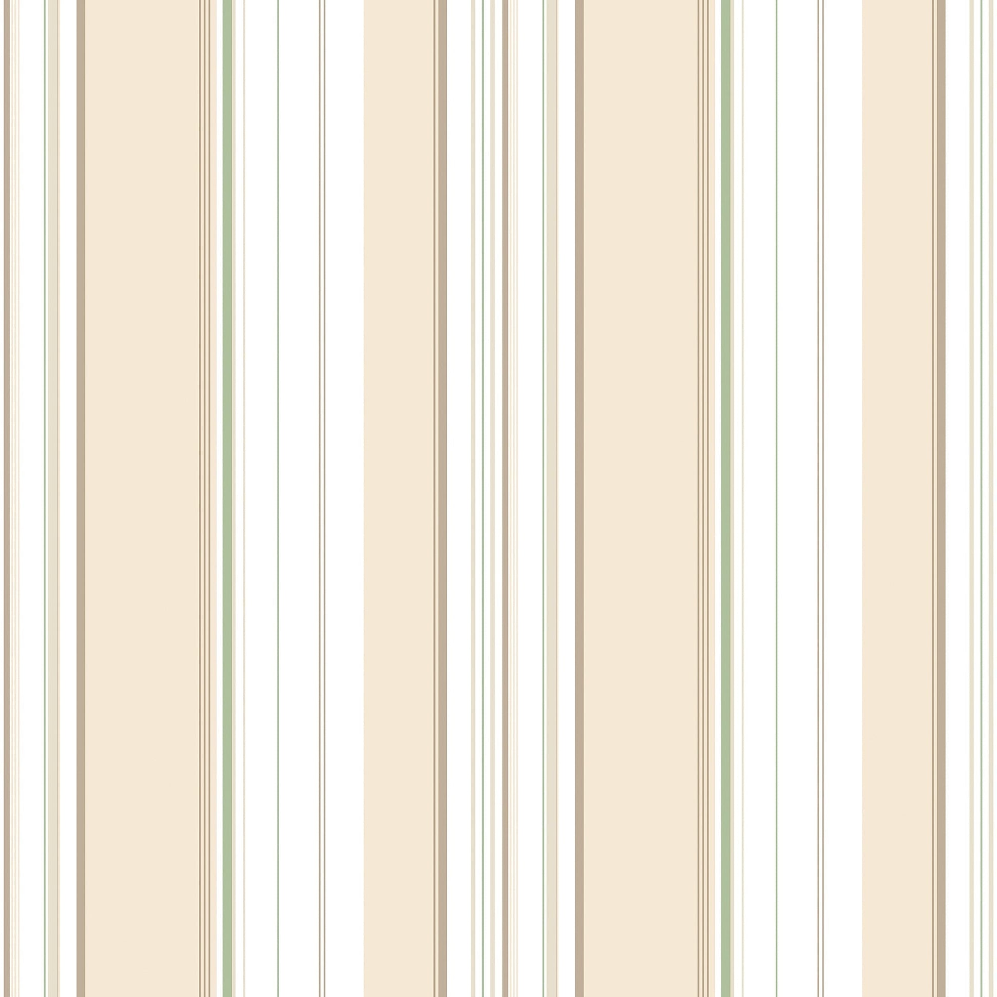 Just Kitchens Multi Stripe Wallpaper - Taupe / Green - Galerie - G45447 - Premier Wallcovering