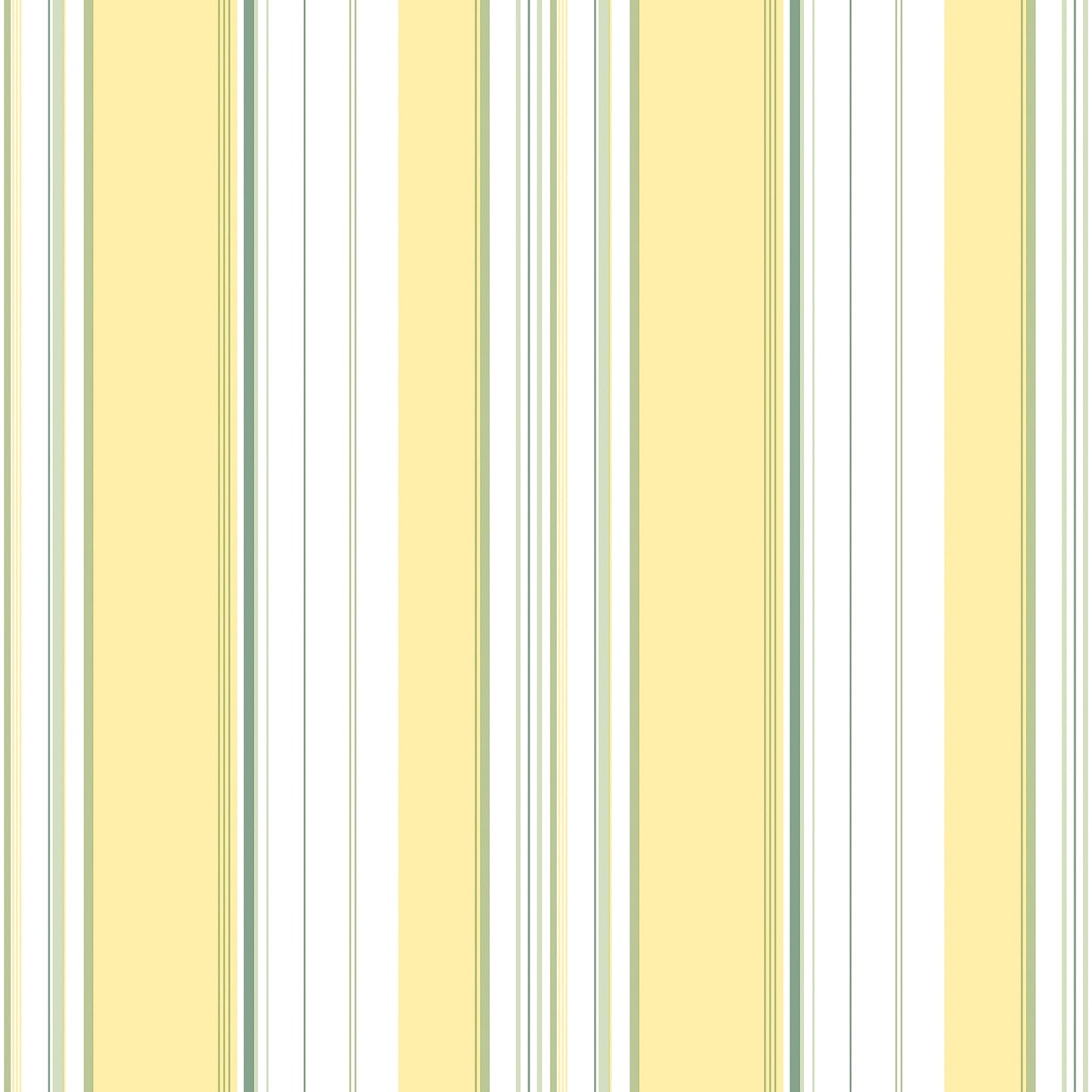 Just Kitchens Multi Stripe Wallpaper - Yellow / Green / White - Galerie - G45448 - Premier Wallcovering