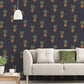 Just Kitchens Pineapples Wallpaper - Navy - Galerie - G45451 - Premier Wallcovering