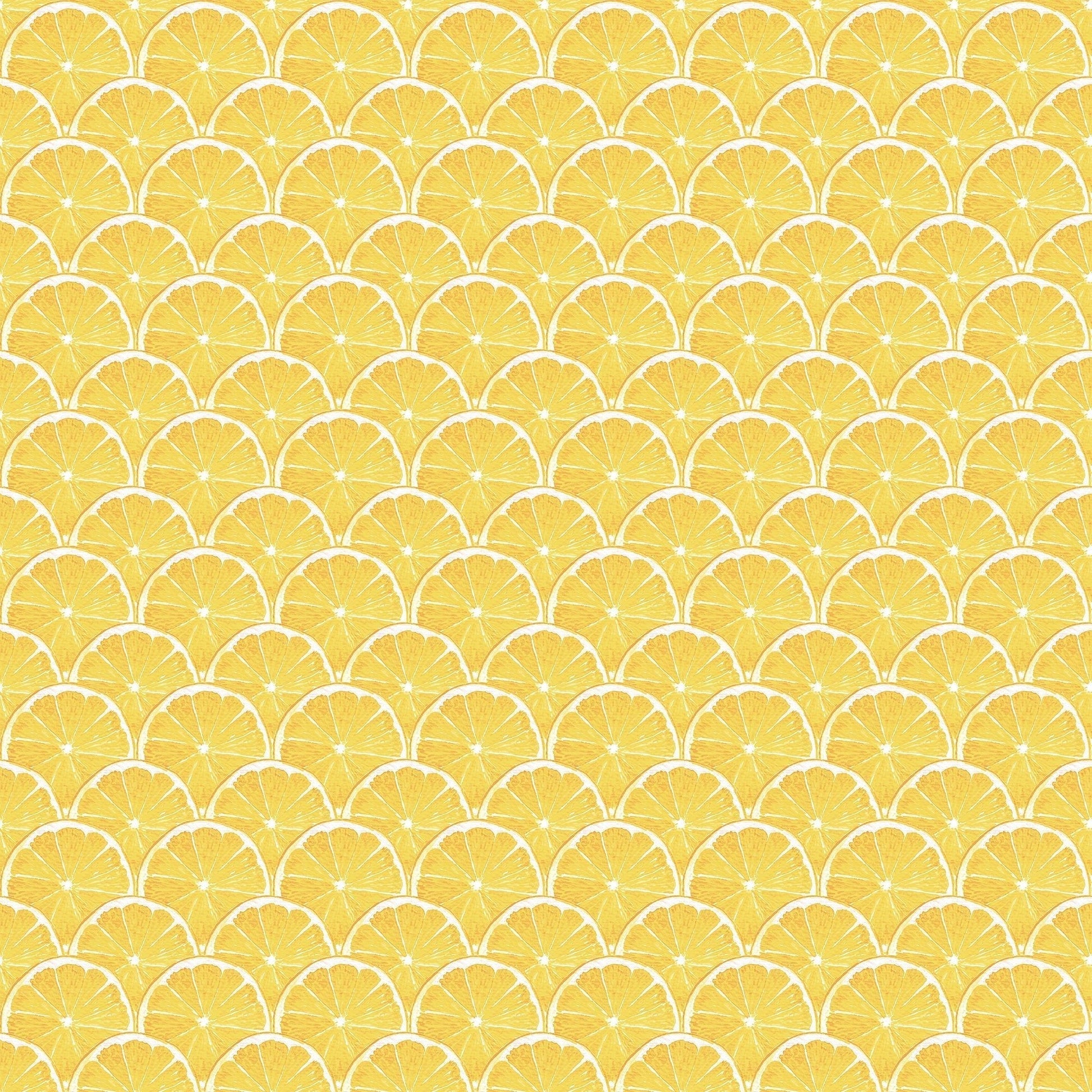 Just Kitchens Lemon Scallop Wallpaper - Yellow - Galerie - G45438 - Premier Wallcovering