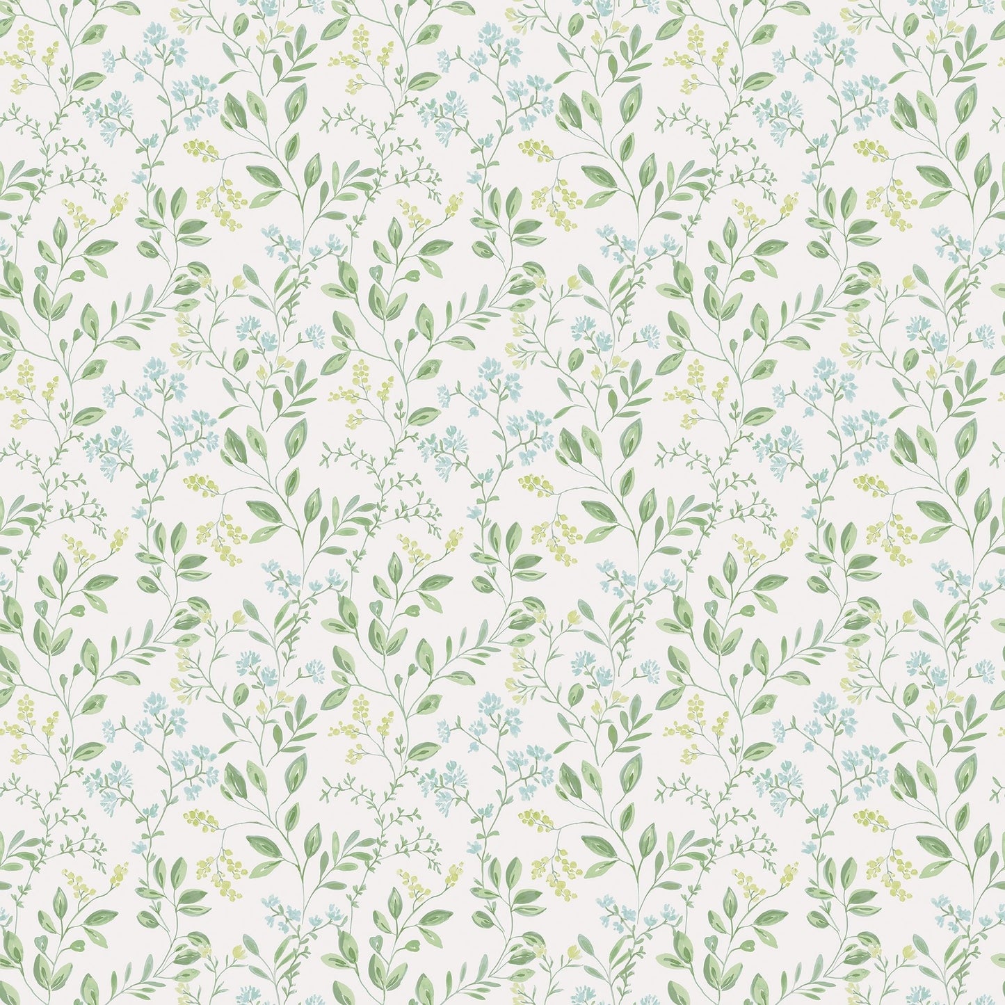 Just Kitchens Spring Leaf Trail Wallpaper - Green / Blue - Galerie - G45457 - Premier Wallcovering
