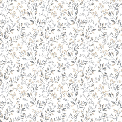 Just Kitchens Spring Leaf Trail Wallpaper - Grey / Beige - Galerie - G45454 - Premier Wallcovering