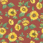 Just Kitchens Sunflower Trail Wallpaper - Red / Yellow - Galerie - G45459 - Premier Wallcovering