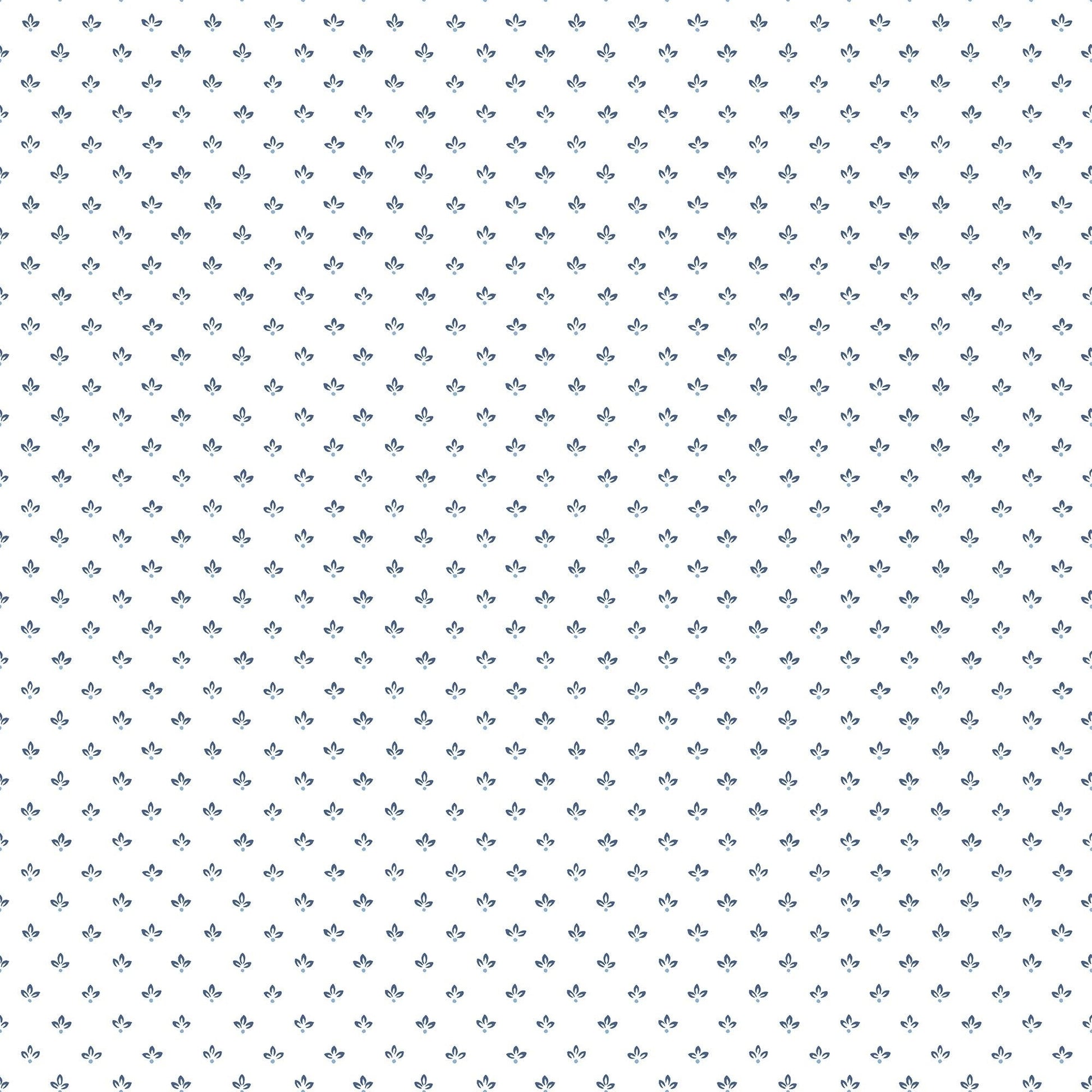 Just Kitchens Tri Leaf Wallpaper - Navy Blue - Galerie - G45462 - Premier Wallcovering