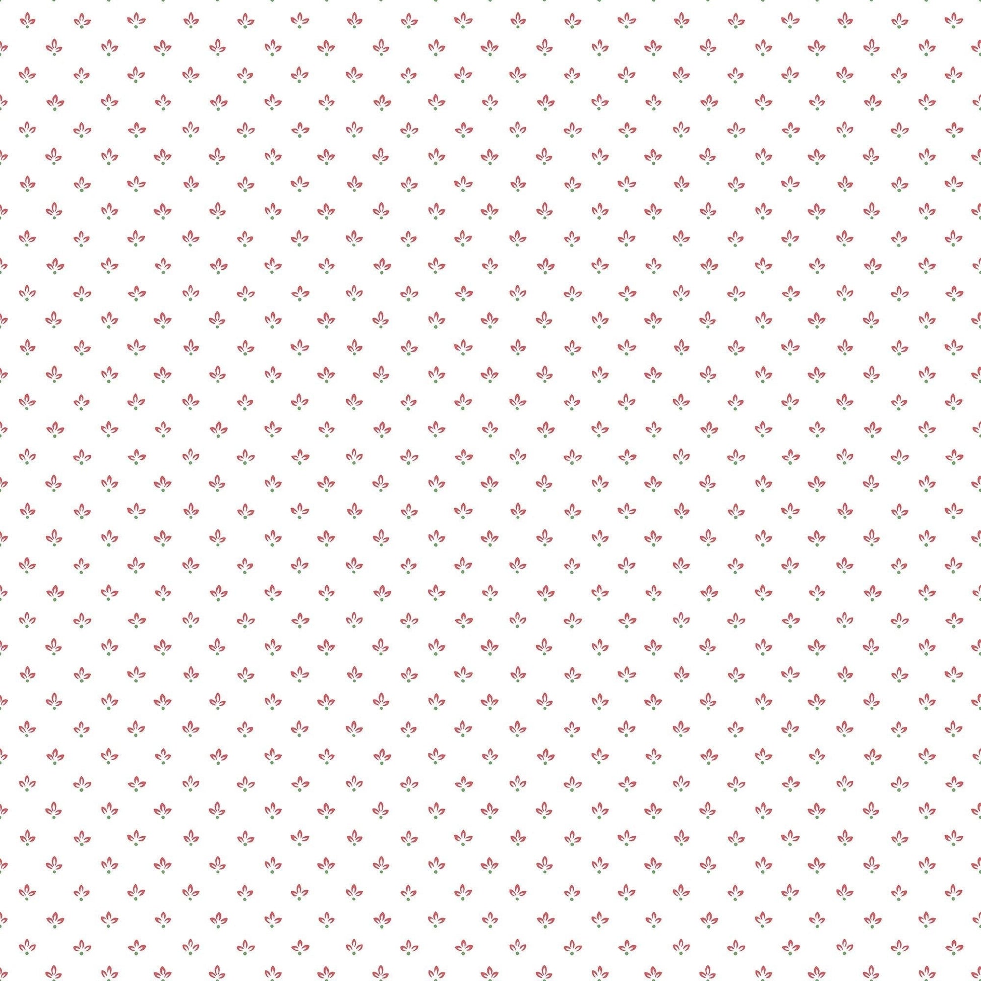 Just Kitchens Tri Leaf Wallpaper - Red / Green - Galerie - G45460 - Premier Wallcovering