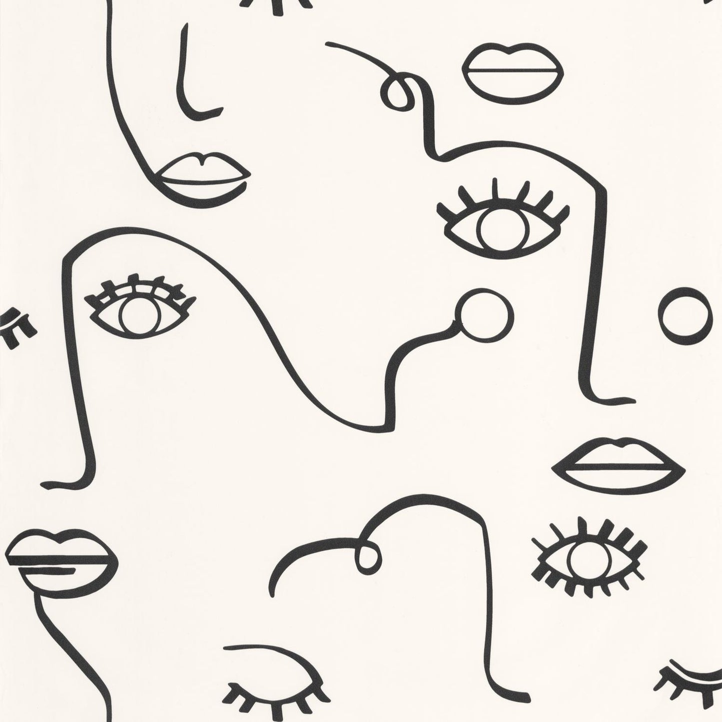 Just Smile Wallpaper - Noir Et Blanc - Caselio - 103339010