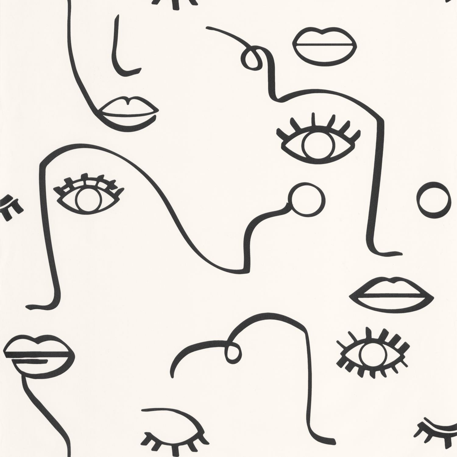 Just Smile Wallpaper - Noir Et Blanc - Caselio - 103339010