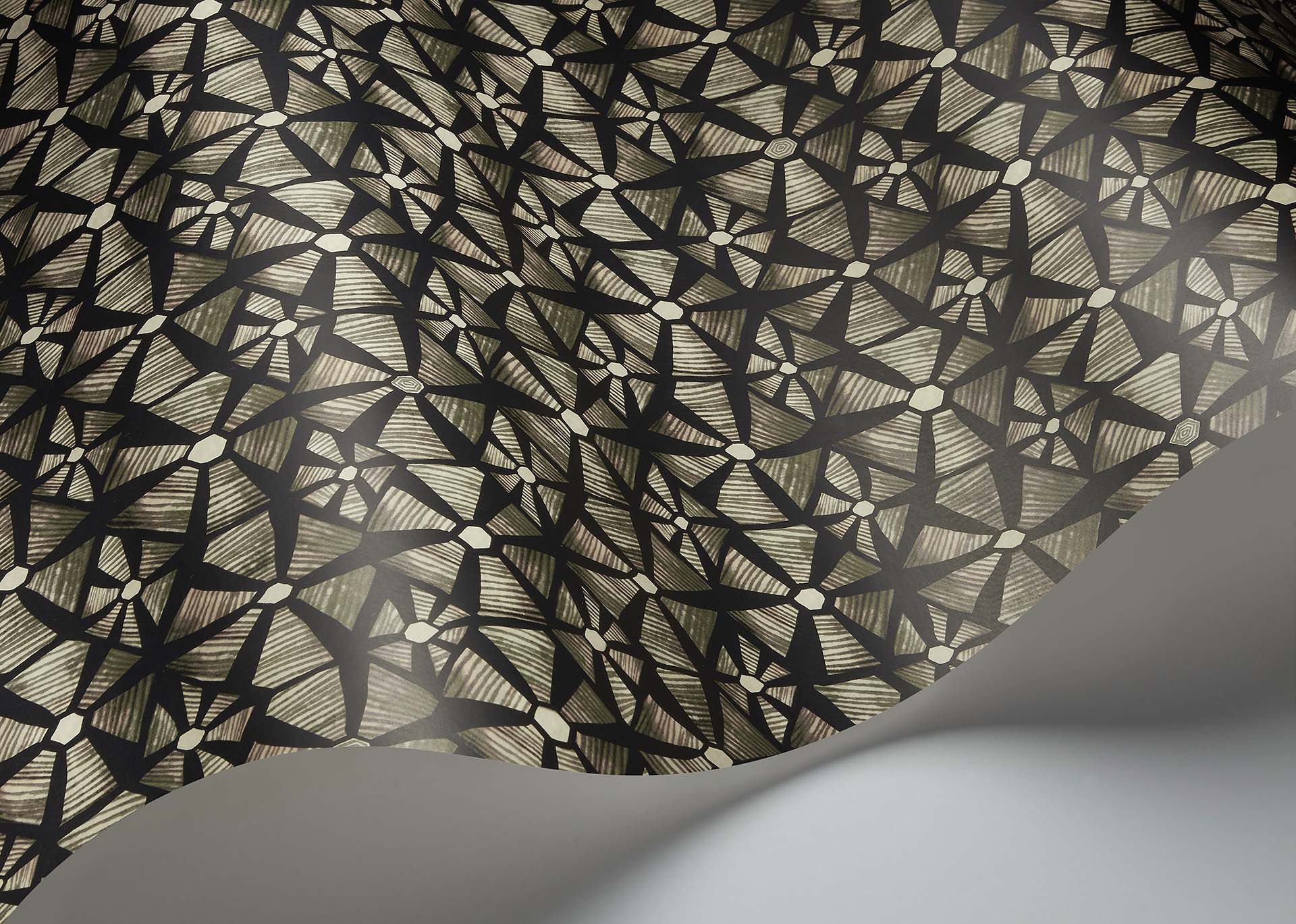 Kalahari Wallpaper - Stone & Charcoal - 119/6029 - Cole & Son - Premier Wallcovering