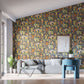 Kalina Wallpaper - Midnight/Baked Terracotta/Nectar - HC4W113010 - Harlequin 