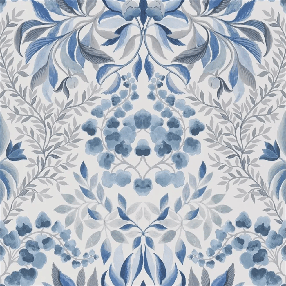 Karakusa Wallpaper - Cobalt - PDG1157/05 - Designers Guild