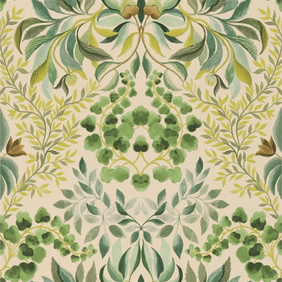 Karakusa Wallpaper - Emerald - PDG1157/04 - Designers Guild