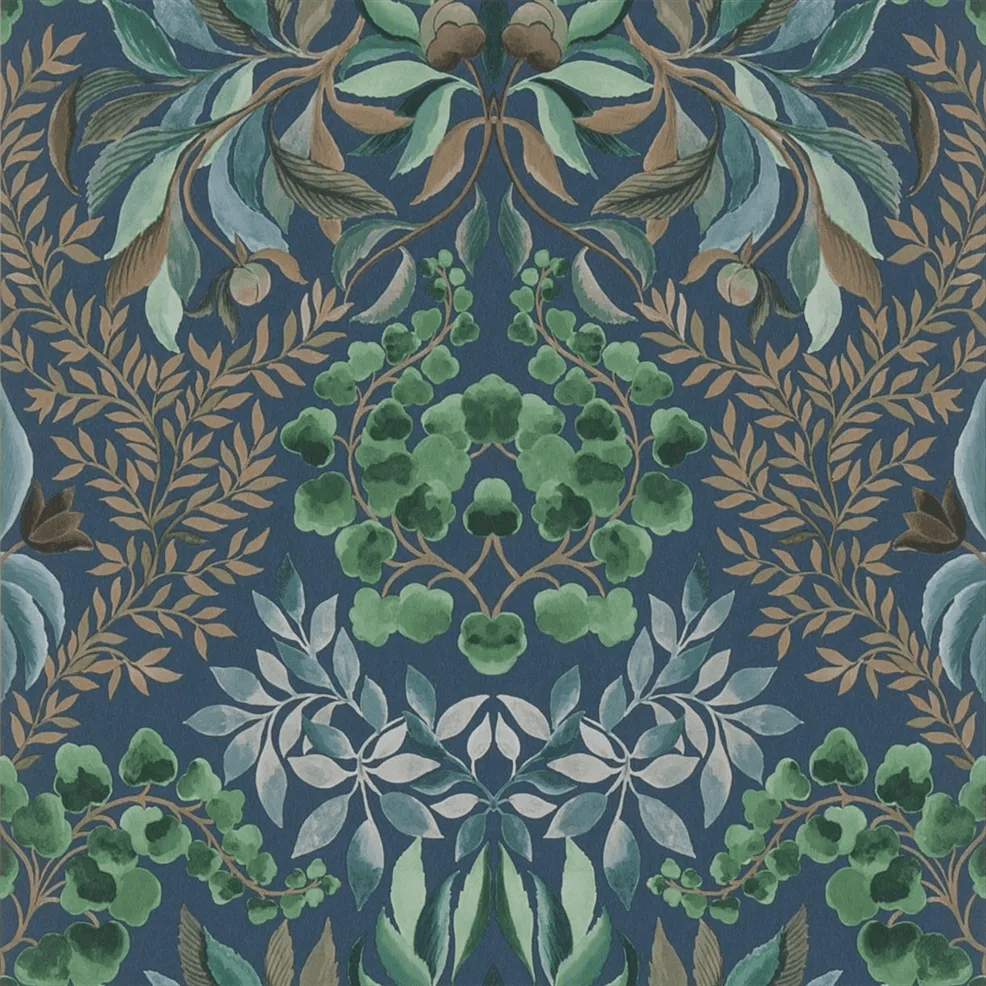 Karakusa Wallpaper - Midnight - PDG1157/06 - Designers Guild
