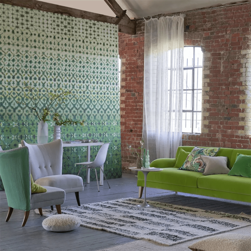 Karaoshi Wallpaper - Emerald - PDG1161/03 - Designers Guild