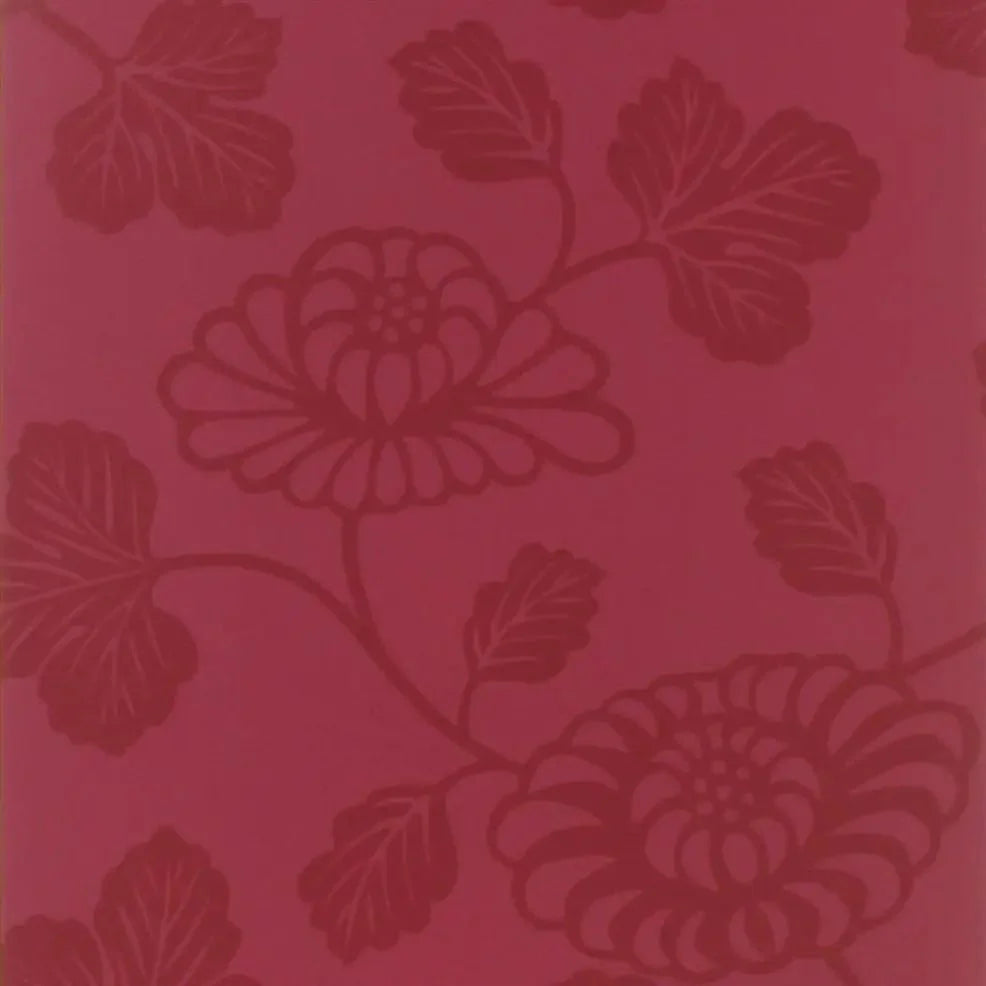 Kashima Wallpaper - Cranberry - P462/05 - Designers Guild