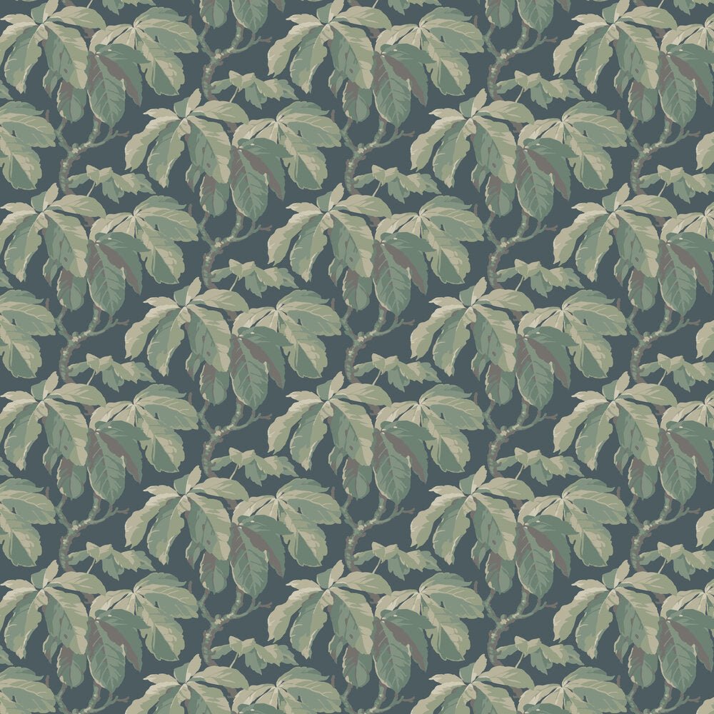 Kastanj Wallpaper - Blue - Boråstapeter - 4838 - Premier Wallcovering