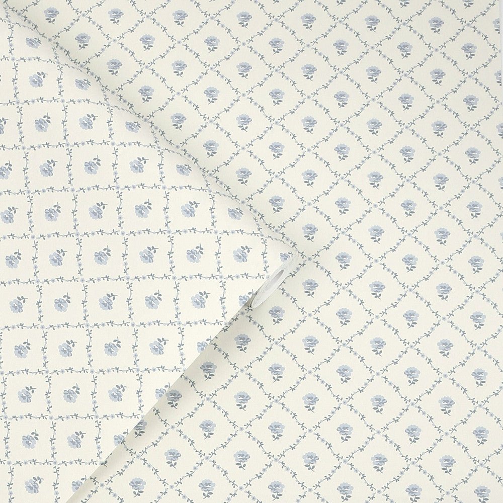 Kate Wallpaper - Pale Seaspray Blue - Laura Ashley - 122745 - Premier Wallcovering